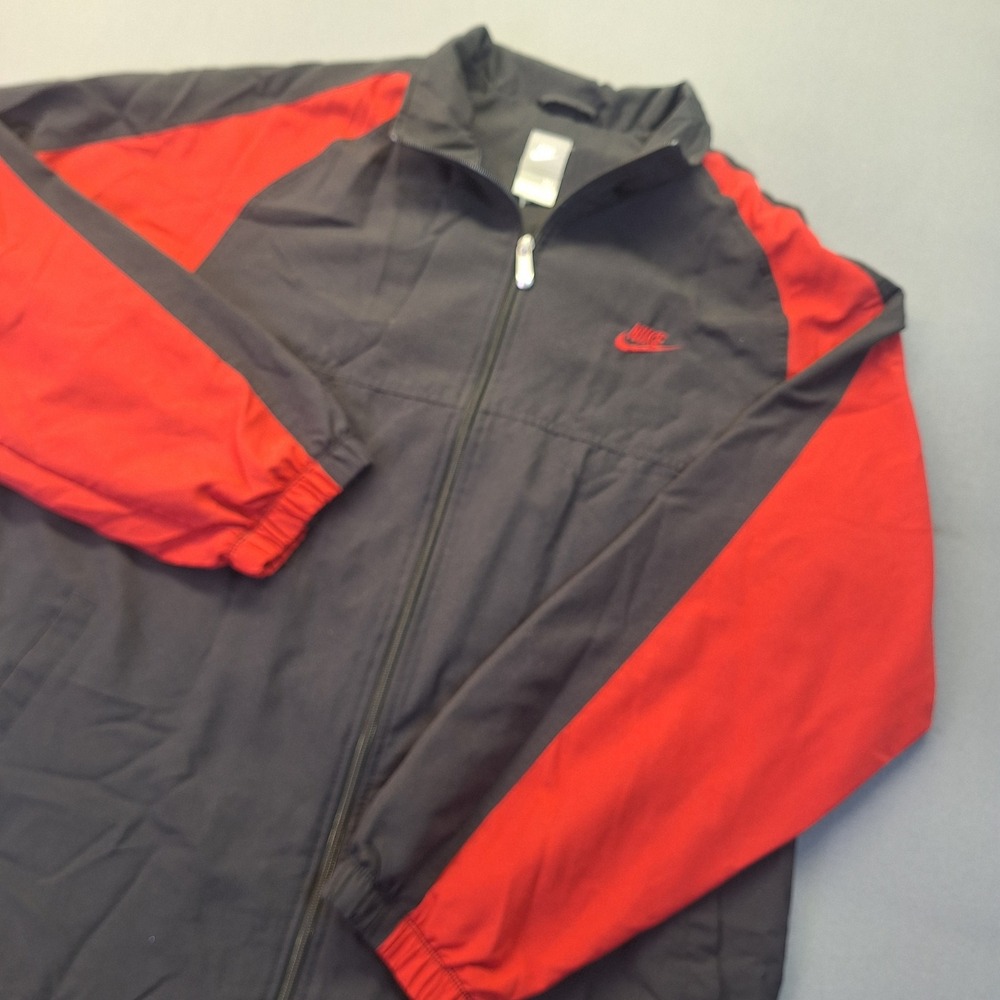 Nike Mens Full Zip Track Jacket Black Red 229690-011 XL